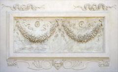 Bas-relief from Ara Pacis on the garden facade of Villa Medici