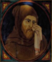 Old painting of St. Francis in the museum of the Basilica of Santa Maria degli Angeli, Assisi