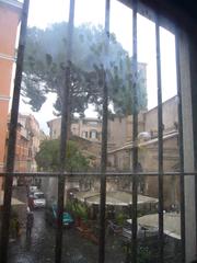 Via della Paglia seen from Museo di Roma in Trastevere