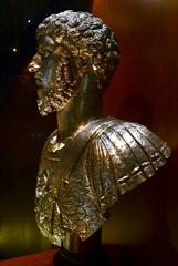 Bust of Lucius Verus in silver, Museo di Antichità, Turin