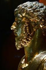 Bust of Lucius Verus, 160-169 AD, silver sheet, Museo di Antichità