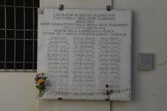 Monument at Museo Diffuso della Resistenza in Italy