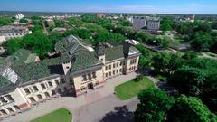 Aerial view of the Poltava local history museum in Ukraine