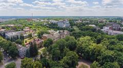 Aerial view of the Local History Museum in Poltava, Ukraine