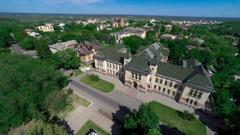 Aerial view of Poltava local history museum, a National Heritage Site in Ukraine