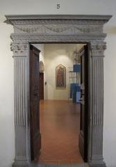 Monument door from the Museo Statale d'Arte Medievale e Moderna in Italy