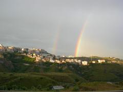 double rainbow over Catanzaro