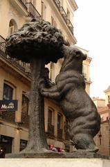 Plaza Mayor in Madrid with outdoor cafes and statues