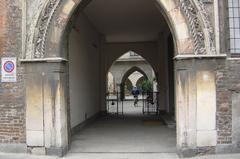 Main entrance of Palazzo Borromeo in Milan