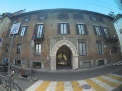 Piazza Borromeo in Milan featuring Palazzo Borromeo