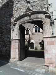 Entrance to Palazzo Corvaja courtyard in Taormina