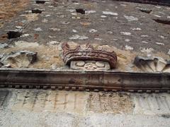 Heraldic crown atop entrance of Palazzo Duchi di Santo Stefano in Taormina