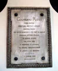 1889 plaque in Palazzo Dugnani entrance lobby in Milan