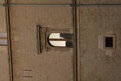 Reflection of a historic palace in Italy