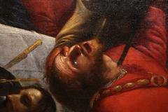 Pietro Paolini painting of an officer being stabbed in the throat