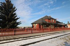 People enjoying a day out at Heritage Park in Calgary