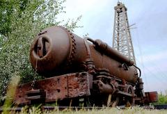 Rusty relic at Heritage Park Historical Village in Calgary