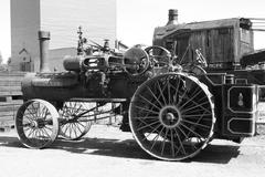 vintage Case steam tractor