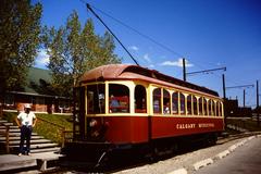 streetcar at Heritage Park Historical Village in Calgary