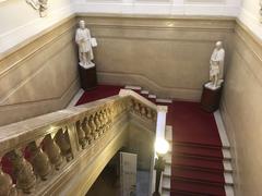 grand staircase inside Museo di Palazzo Zuckermann Padova