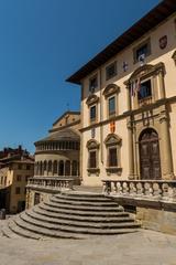 Piazza Grande in Arezzo, view of Palazzo della fraternità dei laici