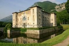 Il Palazzo delle Albere surrounded by a moat