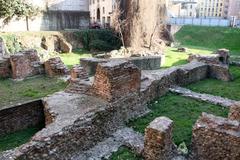 Ruins of the Ancient Roman imperial palace in Milan