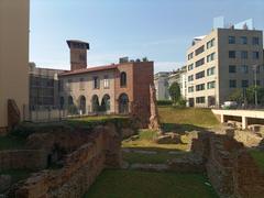 Roman Imperial Palace ruins in Milan