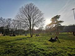 Parco Vittorio Formentano in late winter in Milan