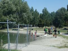 Parco delle Cave in Milan with bathers