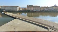 Veduta della pescaia dall'Oltrarno in Florence