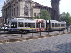 Gruppo Torinese Trasporti tram in Piazza Castello, Turin