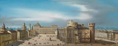 19th century panorama view of Turin