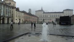 Piazza Castello panoramic view