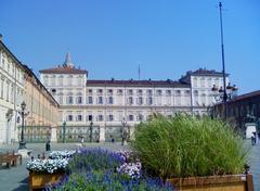 View of the Royal Palace from Piazza Castello in Torino