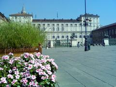 View of the Royal Palace from Piazza Castello in Torino