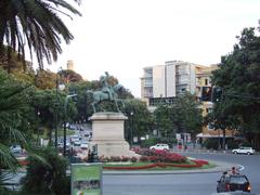 Genoa cityscape with historical buildings and greenery