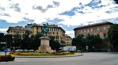 Corvetto Square in Genoa Italy