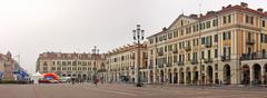 Panoramic view of Piazza Galimberti in Cuneo