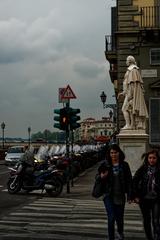 Carlo Goldini's Statue in Piazza Carlo Goldini, Florence by Ulisse Cambi