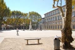 Lucca cityscape with historic buildings and greenery