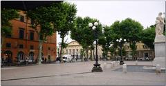 Piazza Napoleone in Lucca Italy