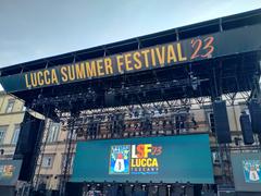 Lucca Summer Festival 2023 stage in Piazza Napoleone