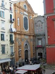 Facade of San Lorenzo Maggiore Church in Naples