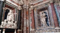 Basilica di San Paolo Maggiore interior with Monumento funebre a Cesare Firrao and Madonna delle Grazie