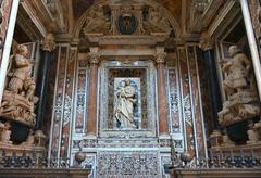 Basilica di San Paolo Maggiore interior with Madonna delle Grazie and funerary monuments