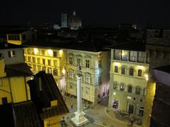 Piazza Santa Trinita at night