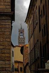 Florence Piazza Santa Trìnita view towards Torre di Arnolfo