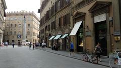 Via de' Tornabuoni with Piazza Santa Trinita in Florence