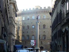 Piazza Santa Trinita in Florence, Italy